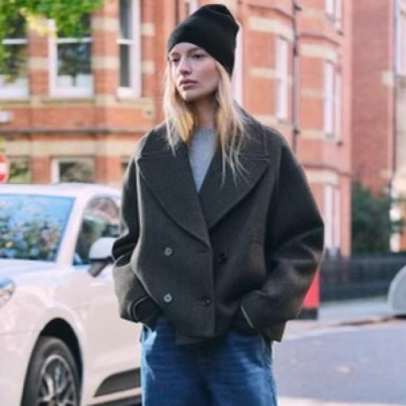 Zara Gray Jacket, Size Medium - Picture 3 of 12